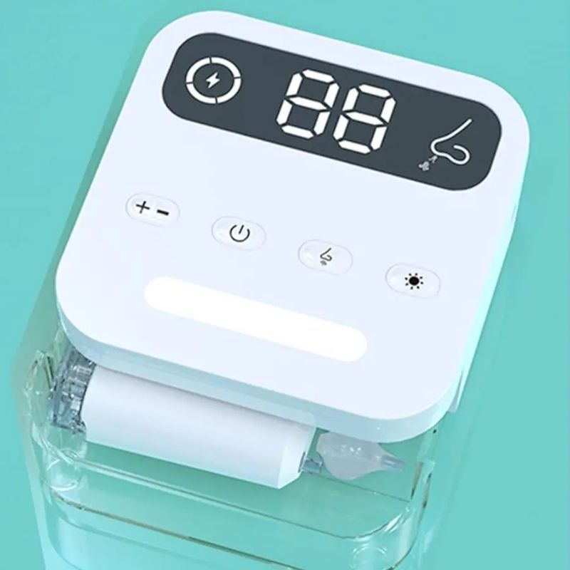 Nasal Aspirator showing the compact draw where you can pack the other pieces.